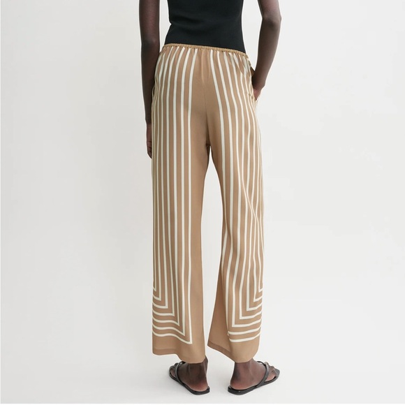 Toteme Monogram Silk Slacks - Picture 10 of 15